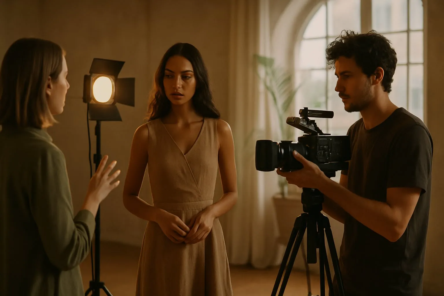 Filmagem de moda sustentável: luz, espaço e direção de cena
