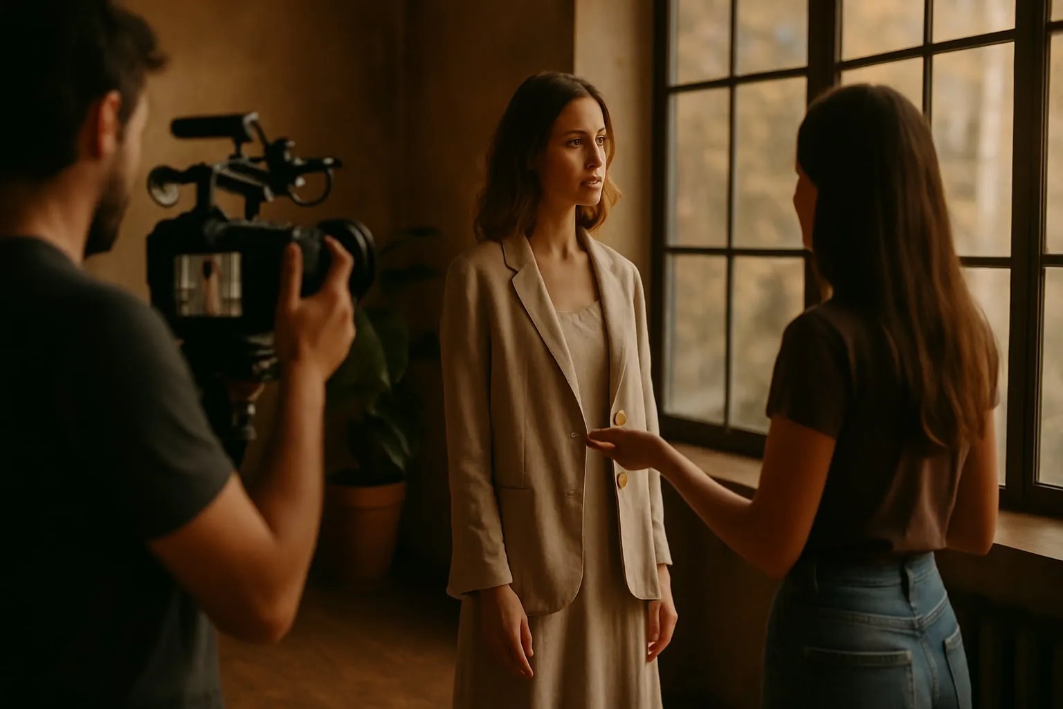 Filmagem de moda sustentável: espaços, luz e direção