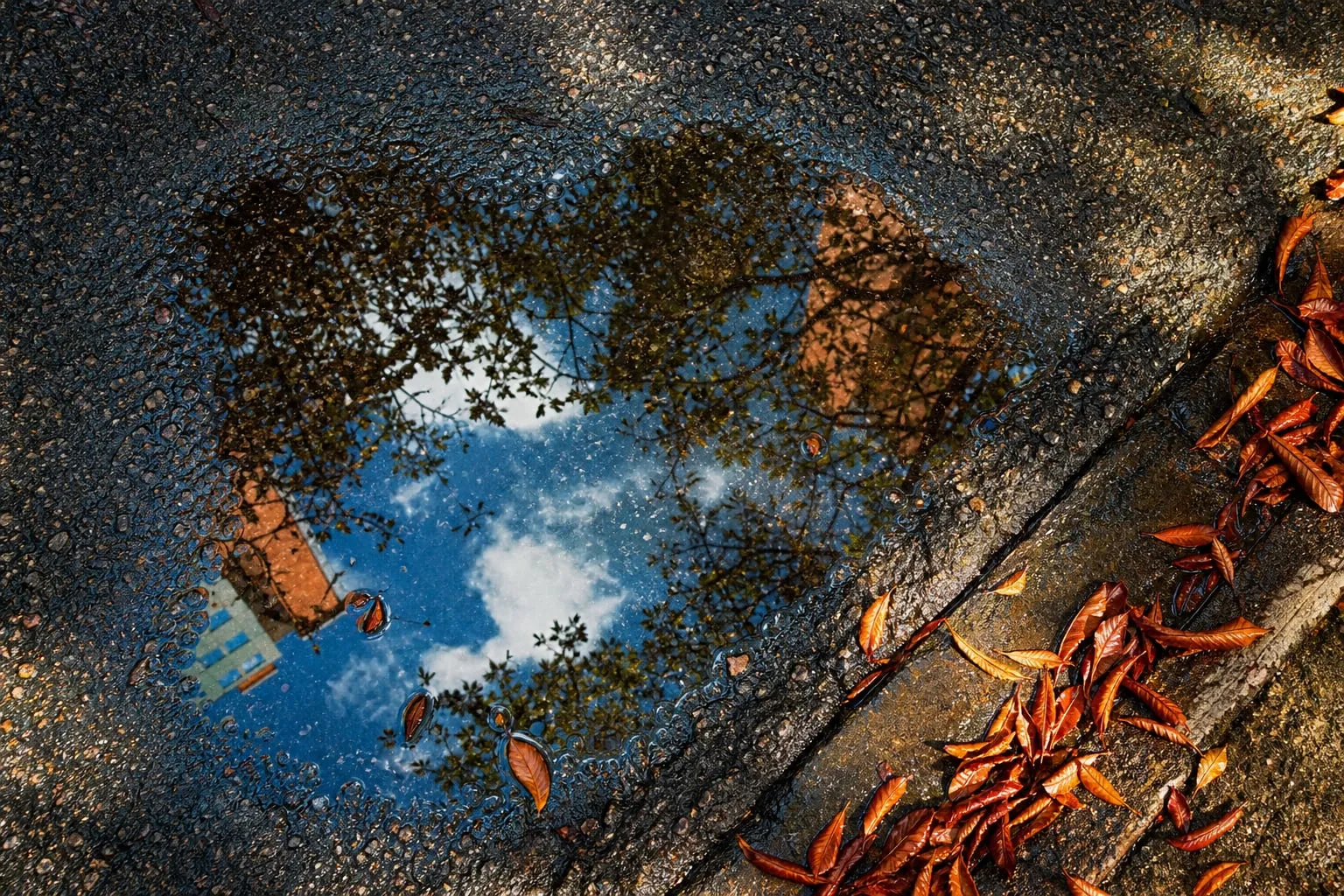 Como fotografar reflexos em poças sem edição pesada