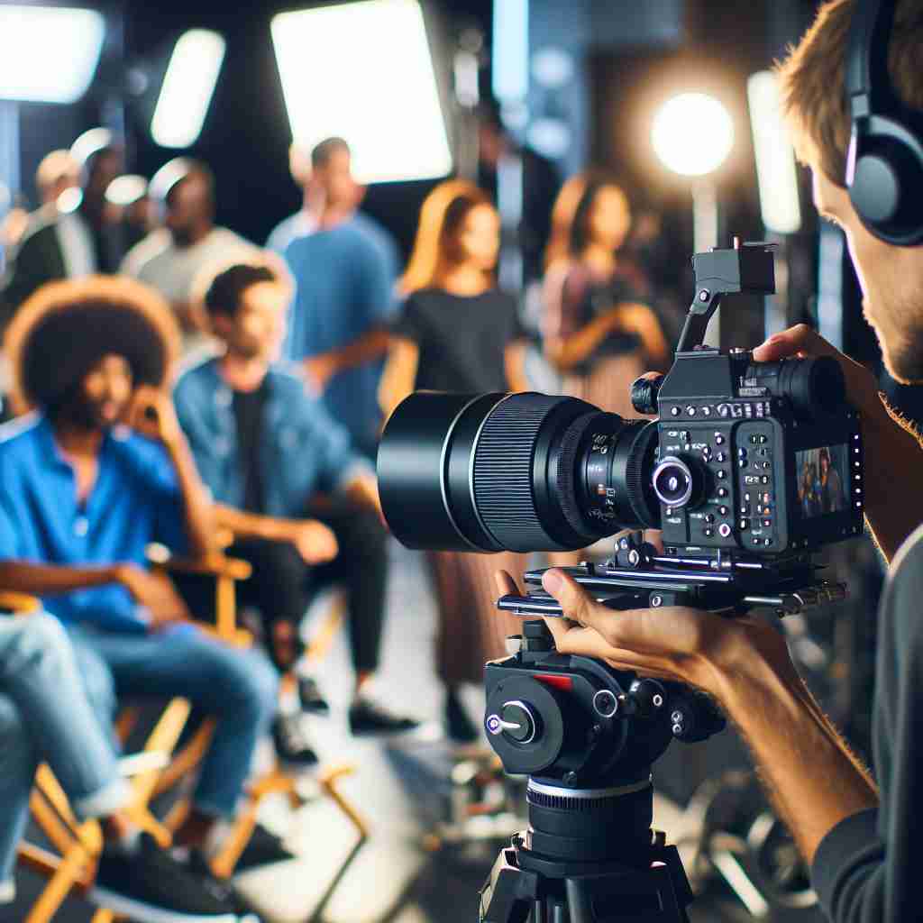 An image illustrating Como filmar um making of de forma profissional