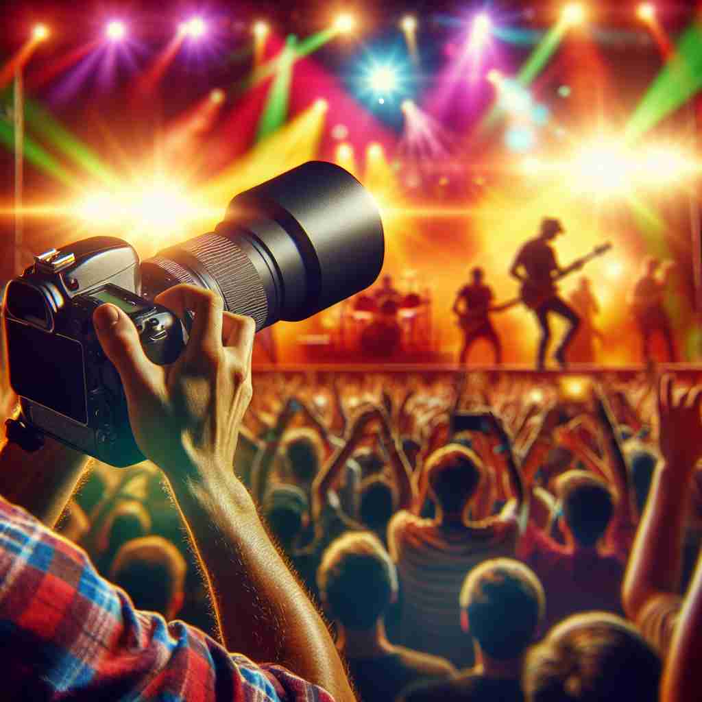 An image illustrating Dicas para Fotografar em Festivais e Shows