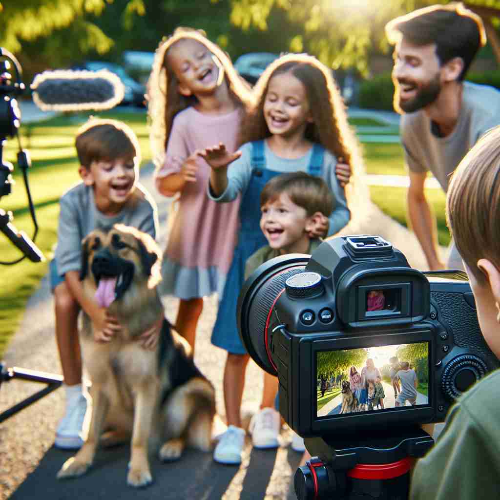 An image illustrating Dicas para Gravar Vídeos com Crianças e Pets