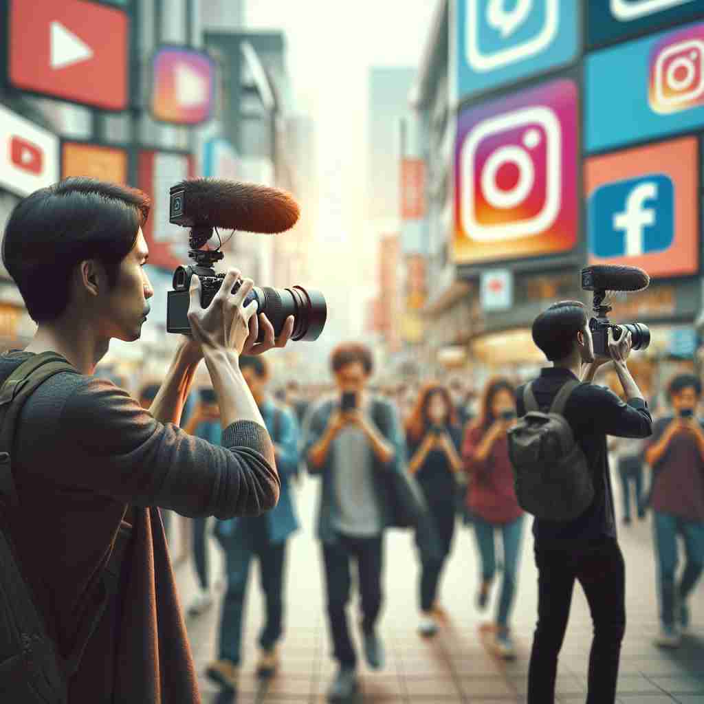 An image illustrating Filmagem para Redes Sociais: Vertical ou Horizontal?