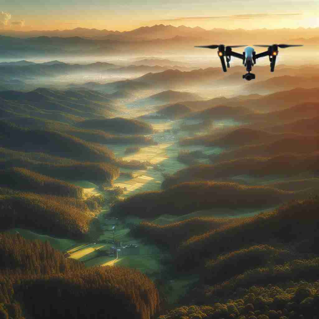 An image illustrating Técnicas de Filmagem com Drones